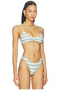 view 2 of 5 Rudi Top in Teal & Yellow Multi Stripe