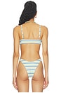 view 3 of 5 Rudi Top in Teal & Yellow Multi Stripe