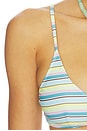 view 5 of 5 Rudi Top in Teal & Yellow Multi Stripe