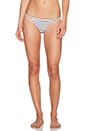 view 1 of 4 Cross the Line Bikini Bottom in Navy & White Stripe