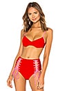 view 1 of 4 TOP BIKINI LACED in Candy Red