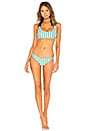 view 4 of 4 BAS DE MAILLOT DE BAIN GOOD VIBES in Kelly Green Stripe
