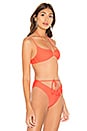 view 2 of 4 TOP BIKINI TULIP in Hot Coral