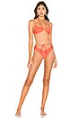 view 4 of 4 TOP BIKINI TULIP in Hot Coral