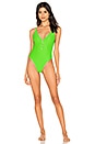 view 1 of 3 Chelsey One Piece in Neon Green