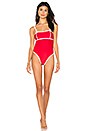 view 1 of 3 Twiggy One Piece in Red & White