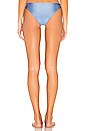 view 3 of 4 BAS DE MAILLOT DE BAIN TAILLE HAUTE CYAN in Periwinkle Blue