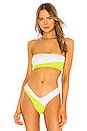 view 1 of 4 HAUT DE MAILLOT DE BAIN IBIZA in Chartreuse Palm