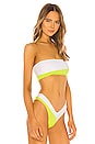 view 2 of 4 HAUT DE MAILLOT DE BAIN IBIZA in Chartreuse Palm