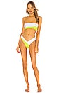 view 4 of 4 HAUT DE MAILLOT DE BAIN IBIZA in Chartreuse Palm