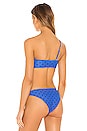 view 3 of 4 TOP BIKINI CYAN in Midnight Dot