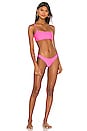 view 4 of 4 Cyan Bikini Top in Hot Pink