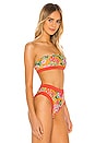 view 2 of 4 Little Me Bikini Top in Tangerine Floral