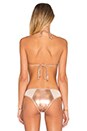 view 3 of 4 x REVOLVE x Alexis Ren Mykonos Top in Gold Metallic