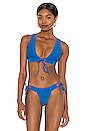 view 1 of 4 TOP BIKINI ACE in Sea Blue