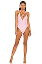 view 1 of 3 Adrift One Piece in Blush Pink & White