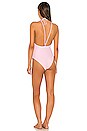 view 3 of 3 Adrift One Piece in Blush Pink & White