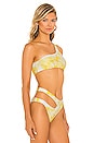 view 2 of 4 HAUT DE MAILLOT DE BAIN ELISA in Maize Yellow Tie Dye