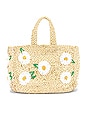 view 2 of 4 Daisy Mini Tote in White & Yellow
