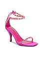 view 2 of 5 Chain Sandal in Electric Pink