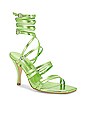 view 2 of 5 Multi Strap Heel in Lime Green