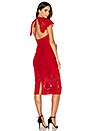 view 1 of 5 VESTIDO MIDI AFFINITY in Scarlet