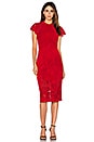 view 2 of 5 VESTIDO MIDI AFFINITY in Scarlet