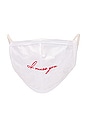 view 1 of 4 I Miss You Protective Face Mask in White