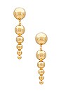 view 1 of 2 BRINCOS DROP SPHERE in Gold