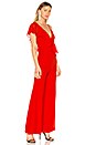 view 2 of 3 Asymmetric Jumpsuit in Crimson