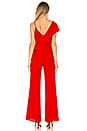 view 3 of 3 Asymmetric Jumpsuit in Crimson