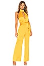 view 1 of 3 Halter Jumpsuit in Mustard Yellow