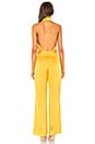 view 3 of 3 Halter Jumpsuit in Mustard Yellow