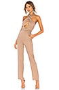 view 1 of 3 WRAP HALTER JUMPSUIT 홀터 점프수트 in Khaki