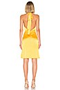 view 3 of 3 Halter Tie Dress in Mustard Yellow