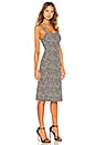 view 3 of 5 Square Neck Midi Dress in Little Leaves