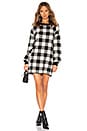 view 2 of 4 Floyd Sweater Dress in Black & Ivory Check
