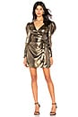 view 1 of 3 Alesia Mini Dress in Gold