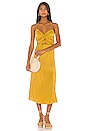 view 1 of 3 ПЛАТЬЕ МИДИ EMILIA in Ochre