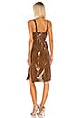 view 3 of 3 Ophelia Leather Midi Dress in Brown
