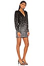 view 2 of 4 Constance Dress in Black & Silver