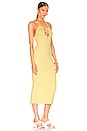 view 2 of 3 Vahn Knit Midi Dress in Light Baby Yellow