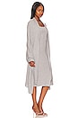 view 3 of 4 Salmah Dress with Detachable Shawl in Heather Grey