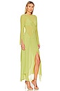 view 3 of 4 Nadine Twofer Layered Maxi Dress Set in Key Lime