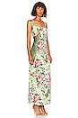 view 2 of 3 Diana Maxi Dress in Green Rosa Floral