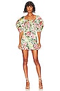 view 1 of 4 Flora Mini Dress in Green Rosa Floral