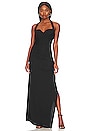 view 1 of 3 Naima Ruched Maxi Dress in Black