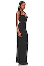 view 2 of 3 Naima Ruched Maxi Dress in Black