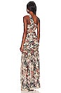 view 3 of 3 Adrianne Ruched Maxi Dress in Multi Abstract