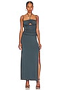 view 1 of 3 Sia Ruched Maxi Dress in Slate Gray